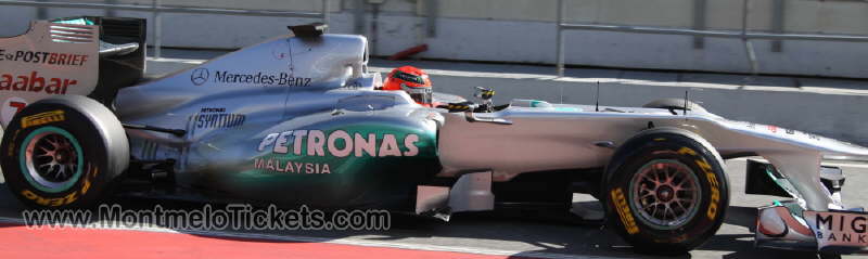 Michael Schumacher on Circuit de Catalunya